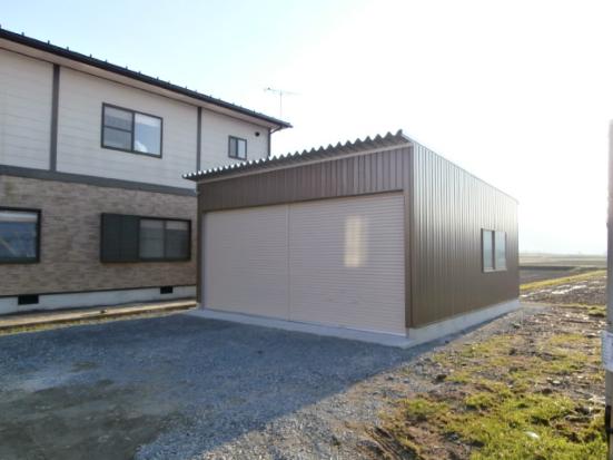 車庫・倉庫（S様） | 鉄骨住宅や工場・施設なら丹波市の工務店「栄伸建設」