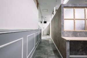商業施設内リノベーション　ヘアーサロン | 鉄骨住宅や工場・施設なら丹波市の工務店「栄伸建設」